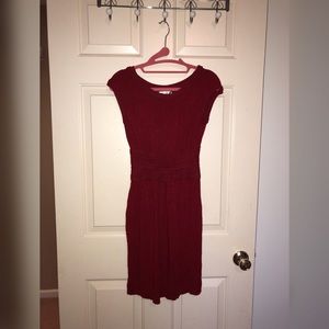 Red mini dress